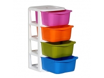 Cello Cuboid Storage Unit with 4 Drawers (White) Rs.1161