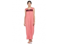 Klamotten Women’s Cotton Nightdress (kn58_Peach_Free Size) Rs.169