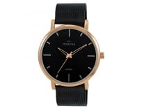 Maxima Attivo Collection Analog Black Dial with Rose Gold case and Black Mesh Chain Men’s Watch-O-66660CMGT Rs. 999