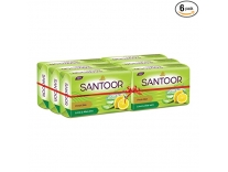 Santoor Aloe Fresh Soap, 125 g (Pack of 6) Rs. 199