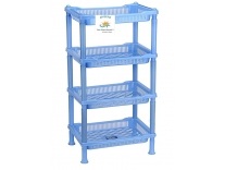 Arisers 4 – Layer Plastic Fruit and Vegetable Kitchen Basket/Storage Household Stand/Organizer for Kitchen_Blue Rs. 399