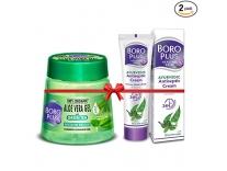 BoroPlus Aloe Vera Gel Green Tea 200ml Jar + BoroPlus Antiseptic Cream 120ml Rs. 283