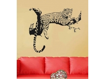 Decals Design ‘Animal Leopard on Branch’ Wall Sticker (PVC Vinyl, 60 cm x 45 cm x 1 cm, Black) Rs. 159