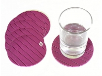 Fun Homes Soft EVA Foam Coasters for Home Kitchen, Office Desk, Set of 6 (Purple)-HS_38_FUNH21358 Rs. 129