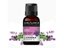 Soulflower Lavender Essential Oil | Skin, Acne, Hair Fall, Relaxing Sleep, Aromatherapy & Body | Lavandula Angustifolia | Pure, Organic, Natural & Undiluted, Ecocert Certified | 10ml Rs. 229