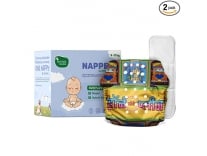 NAPPERS by Mother Sparsh Free Size Cloth Diaper for Babies | Washable & Reusable | with 1200+ GSM Dry Feel Absorbent Soaker Pad | (Horn Ok Please) Rs.374
