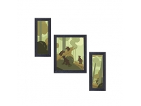 Random (RP-1756) Multicolor Abstract Paintings, Set of 3 ( 6″ X 14″-2 & 12″ X 14″-1) Rs. 269