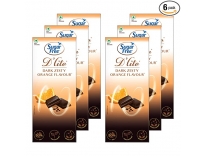 Sugar Free D’lite Zesty Orange Flavour Dark Chocolate Bar, 40g (Pack of 6) Rs. 326