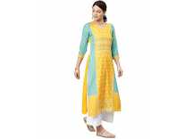 Vaamsi Women’s Poly Crepe a-line Kurta (VPK1583_S_ Multicoloured_ Small) Rs.189