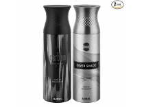 Ajmal Carbon & SilverShade Deodorants Gift For Men (200 ml, Pack of 2) + 1 Perfume Tester Rs. 329