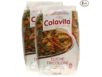 Colavita Eliche Tricolore Pasta (500g) | Durum Wheat Pasta | Imported From Italy | Pack of 2 Rs.286