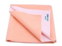 Cozymat Dry Sheet Quick Waterproof Breathable Bed Protector & Crib Sheet (Size: 70cm X 100cm) Peach, Medium Rs. 168