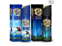 Set Wet Global Edition, Bali Bliss & Las Vegas Live, No Gas Perfume Body Spray & Deodorant For Men, Long Lasting Fragrances, Pack of 2,120 ml Each Rs. 200