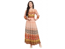 Stylee Lifestyle Pink Art Silk Printed Kurti Rs. 880