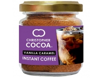 Christopher Cocoa, Vanilla Caramel Instant Coffee Powder, 50g (No sugar, Vegan) Rs.195