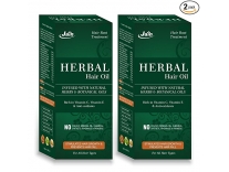 Jain Natural Herbs and Botanical Oil Infused Herbal Hair Oil – 120 ml (Pack of 2) Rs. 385