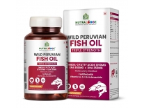 Nutralodge Fish Oil Capsules – Omega 3 Triple Strength Capsules – 1250 mg (EPA – 550 mg, DHA – 350 mg) with Zesty Lemon Flavour – 60 Soft gel for Men and Women Rs. 350