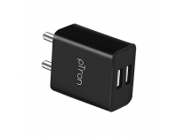 pTron Volta Dual Port 12W Smart USB Charger Adapter, Multi-Layer Protection, Made in India, BIS Certified, Fast Charging Power Adaptor Without Cable for All iOS & Android Devices (Black) Rs.189