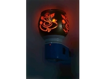 QRINA Kapur Dani Electrical Camphor Diffuser. Glass Kapoor Dhani & Essential Oil Diffuser with On Off Switch to Toggle Between Burner & Lamp (Ganesha) Pack odf 2 Rs. 289