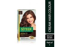 Streax Cream Hair Colour For Women & Men | Walnut Brown | Enriched With Walnut & Argan Oil | Instant Shine & Smoothness | Long Lasting Hair Colour | Soft & Silky Touch, 120 ml Rs. 147
