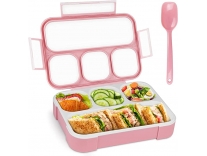 Xelvix Plastic Lunch Boxes for Adults – Tiffin Box Lunch Box for Kids Childrens with Fork – Durable Perfect Size for On-The-Go Meal, BPA-Free and Food-Safe Materials (Pink) Rs.290