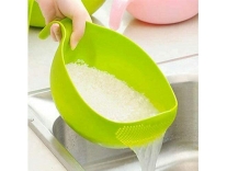 DDecora Water Strainer or Washer Bowl for Rice Vegetable & Fruits (Rice Bowl, Pack of 1, Green, Plastic) Rs.93
