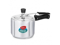 Pigeon by Stovekraft 12261 Induction Base Inner Lid Aluminium Pressure Cooker, 3L, Silver Rs.727