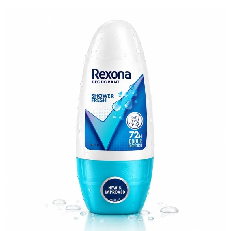 Rexona Shower Fresh Underarm Roll On Deodorant For Women, Antiperspirant, Removes Odour, Keeps Skin Fresh & Clean, Alcohol Free, Skin Friendly, 50 ml Rs. 49