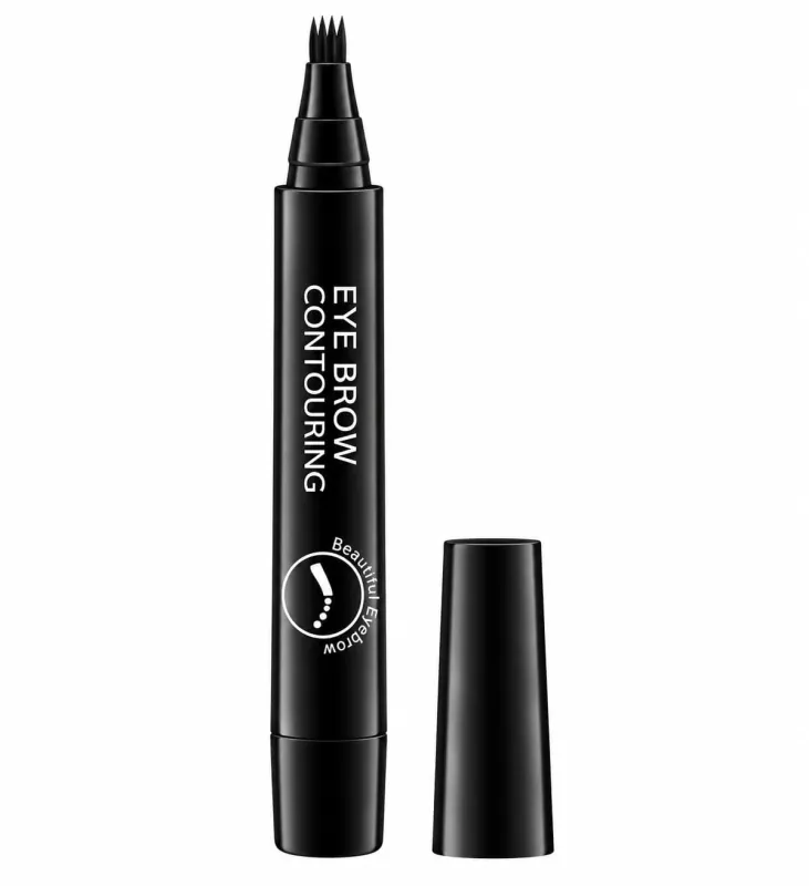 4-Fork Tip Eyebrow Contouring Pen Black, Micro-Fork Applicator, 1 Rs. 49