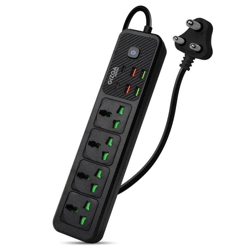 Aircase Gizga Essentials Power Extension Board 3 USB 3.1A Auto-Max Ports, 3 Universal Thermal Trip Electrical Multi Plug Socket, 265 Volt, Spike Rs. 480