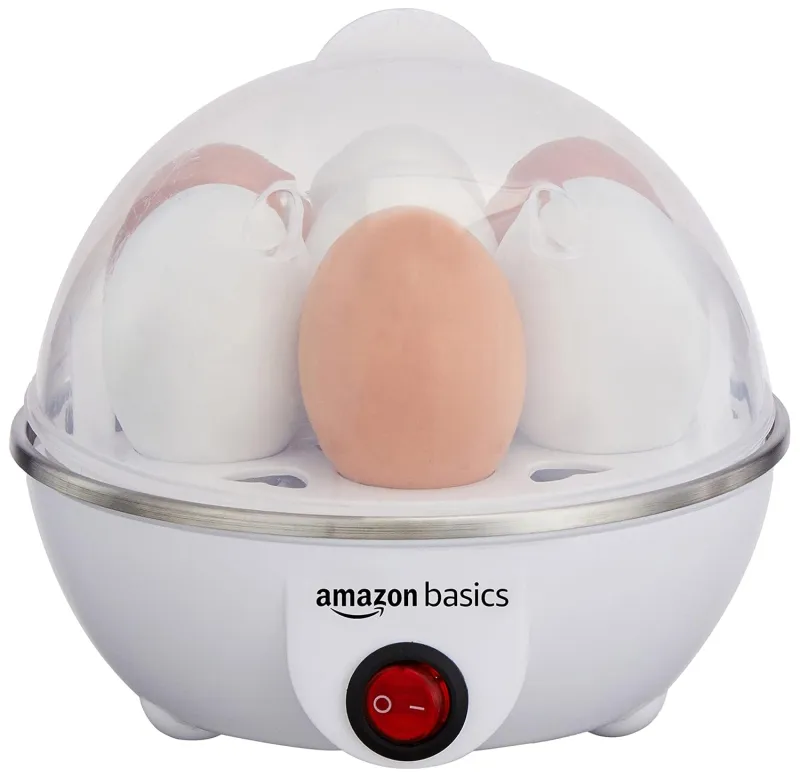 amazon basics Electric Egg Boiler | 350 Watt | Boils Upto 7 Eggs | Automatic Operation, 3 Boiling Modes | Overheat Protection | Stainless Steel Rs. 407