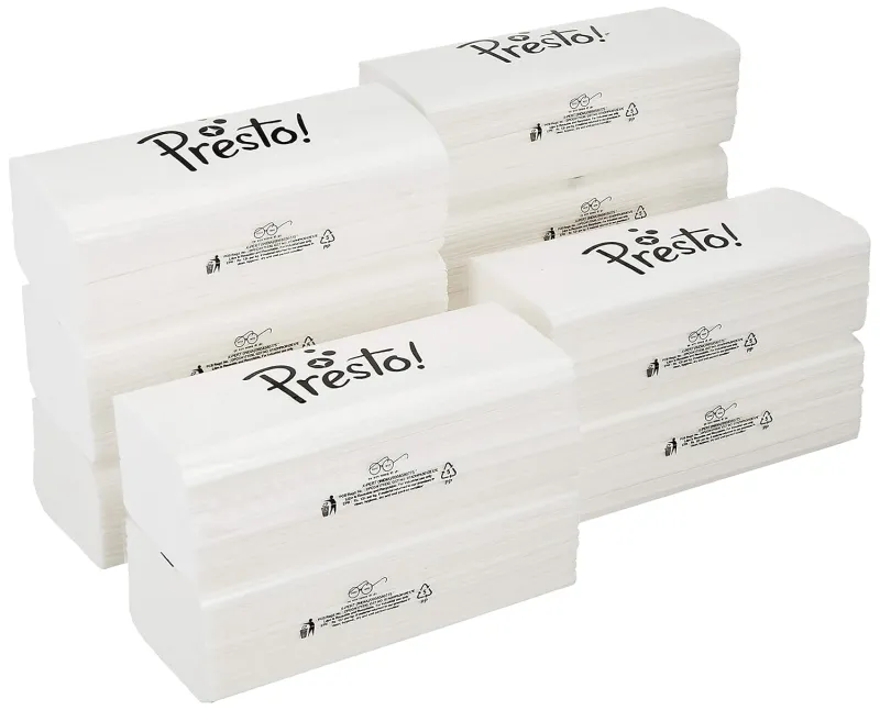 Amazon Brand – Presto! 1 Ply M Fold Tissue Paper | 1500 Pulls | 150 Pulls X 10 Packs | 100% Natural Virgin Cellulose Fiber | Soft And Highly Absorbent Rs. 519