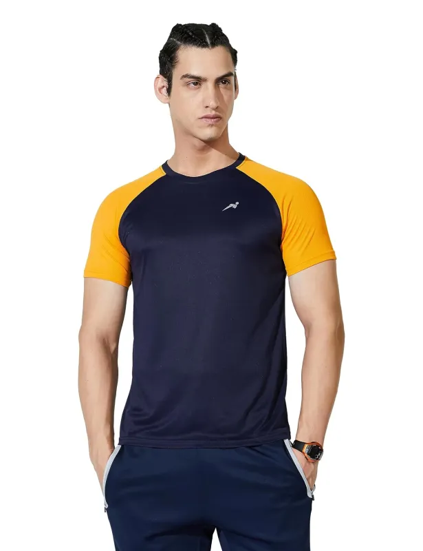 Amazon Brand – Symbol Men’s Color Block Active Regular Fit Sports T-Shirt | Round Neck | Half Sleeve (Available in Plus Sizes) Polyester Rs. 149