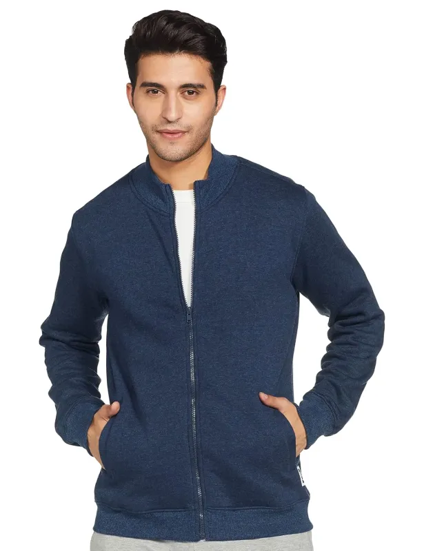 Amazon Brand – Symbol Men Cotton Blend High Neck Zipper Sweatshirt (Available in Plus Sizes) Rs. 599