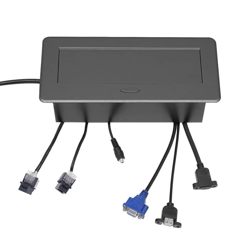 Ant Esports Desktop Socket AEMDS412 Table Pop Up Outlet, Pop-up Strip Center countertop Socket Recessed Multimedia Strip Socket with USB+Network Rs. 1650