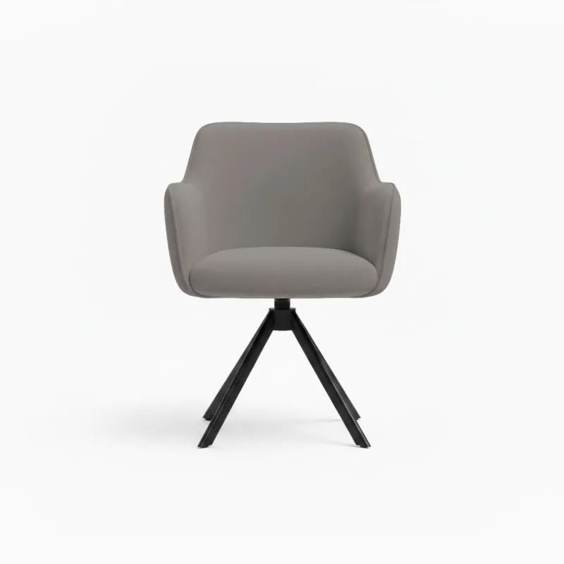 [Apay ICICI CC] Amazon Brand – Umi Blossom Modern 360° Swivel Mid-Back Arm Fabric Study Upholstered Comfortable Metal Base Computer Office Desk Chair in Dark Grey Rs. 6657