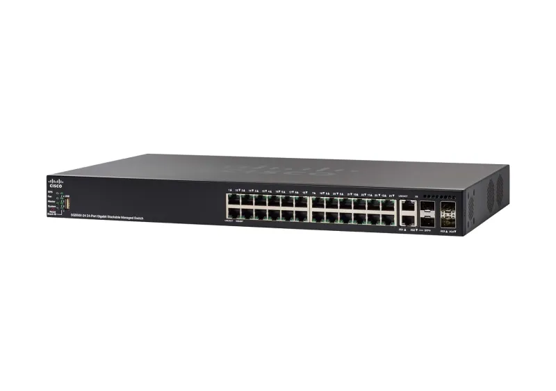 [Apay ICICI CC] Cisco SG550X-24 Stackable Managed Switch | 24 Gigabit Ethernet (GbE) Ports | 2 x 10G Combo | 2 x SFP+ | L3 Dynamic Routing | Limited Lifetime Rs. 142500
