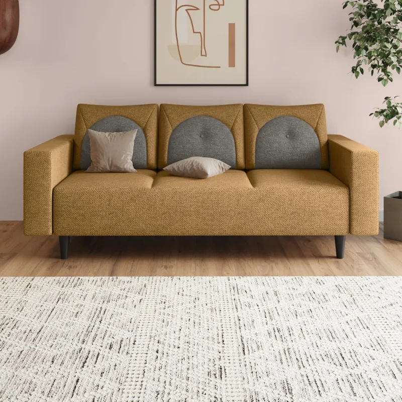 [Apay ICICI NC EMI] Interio by Godrej Cresco 3-Seater Fabric Sofa Rs. 5802