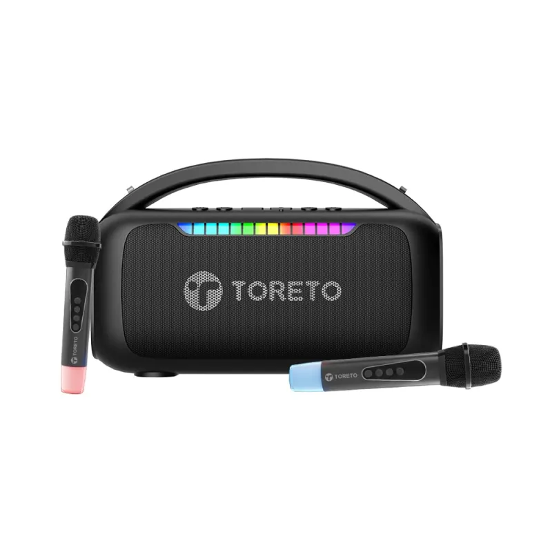 [Apay ICICI NC EMI] Toreto 40W Bluetooth Speaker with Deep Bass & Dual Wireless Karaoke Mic Rs. 4840
