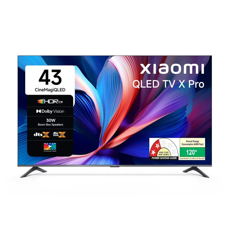 [Apay ICICI NC EMI] Xiaomi (108 cm) 43 inch X Pro 4K QLED | Dolby Vision & HDR10+| Filmmaker Mode|Gemini AI| Google TV | L43MB-APIN Rs. 26490