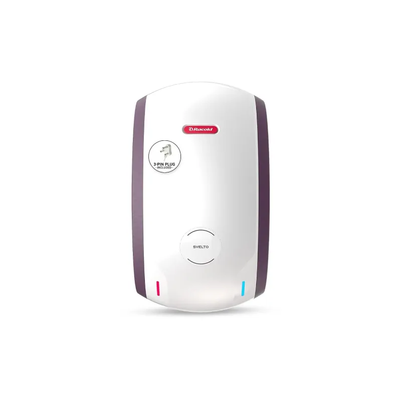 [Apply 2% Coupon] Racold Svelto 3L 3KW Vertical Instant Water Heater(Geyser) White | Free Electric Plug | Faster Heating |3 Levels of Safety |Italian Design| Rs. 2841