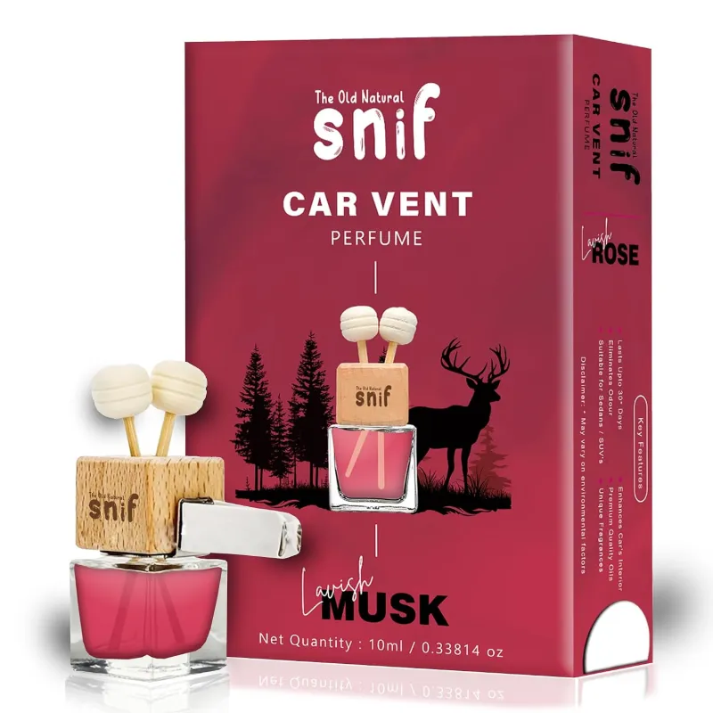 [Apply 2% Coupon] The Old Natural Lavish Musk Premium Vent Car Perfume oil – 10ml Long-Lasting Fragrance Car Air Freshener Rs. 195
