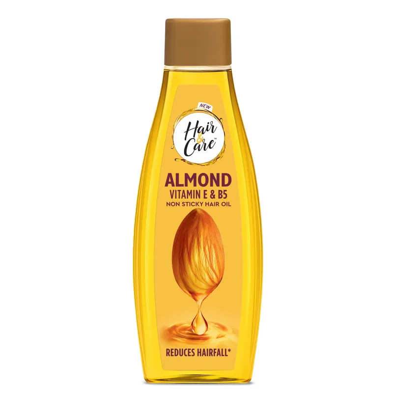 [Apply 25% Coupon] Hair & Care Almond, Vitamin E & B5 Non-Sticky Hair Oil – 500ml | Up to 90% Less Hair Fall | Frizz Control | Smooth & Glossy Hair Rs. 104