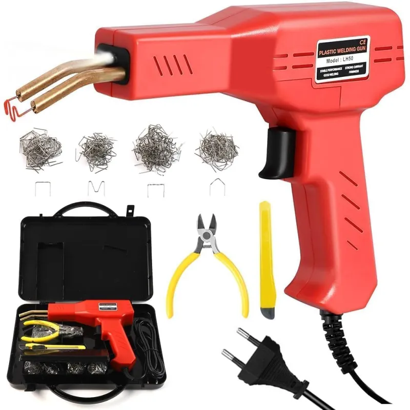 [Apply 3% Coupon] 50 W Plastic Welding Repair Kit with Hot Stapler Gun, LED Work Light and 200 Stainless Steel Staples in 4 Types for Car Bumper, Dashboard and Plastic Rs. 887