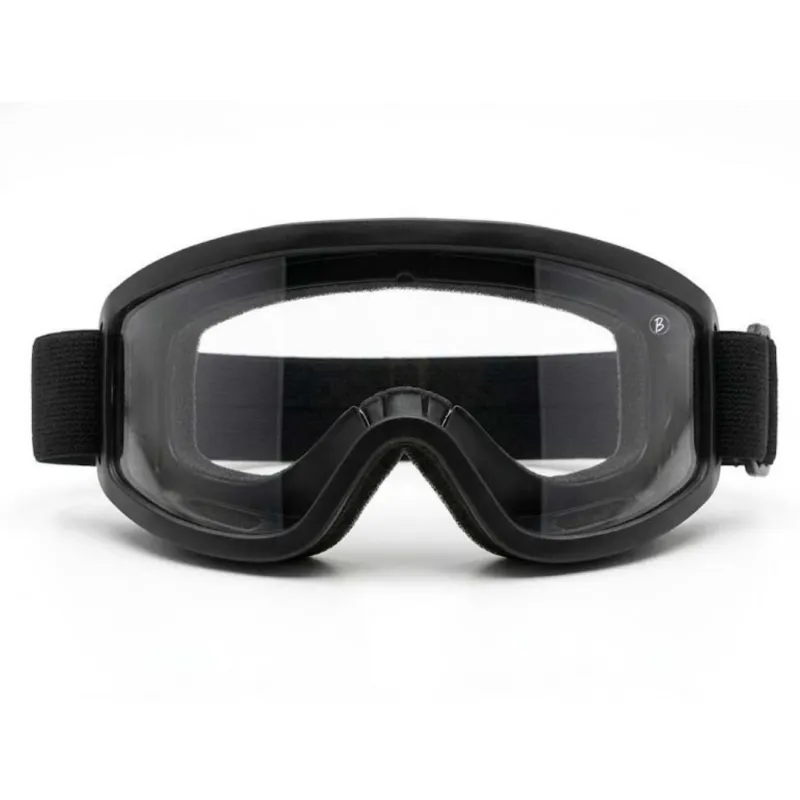 [Apply 3% Coupon] Btag Premium Adult Motocross Dirt Bike Racing, Cycling Goggles – Transparent Lens, Adjustable Strap with Extra Back Padding for Comfort (Black) Rs. 202