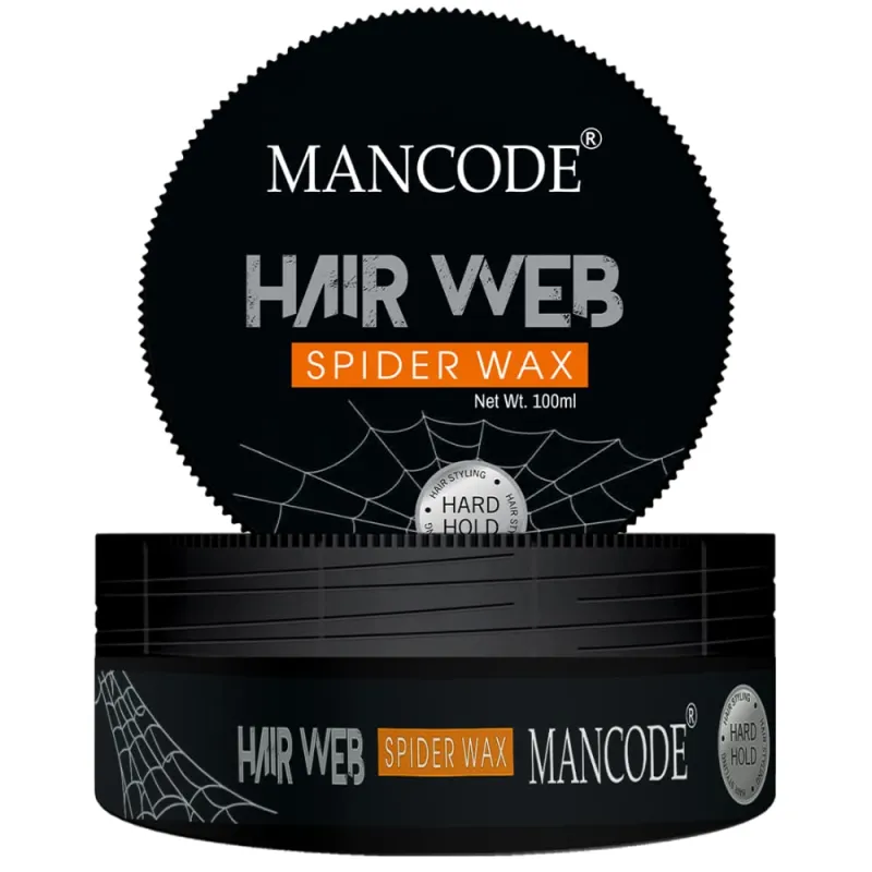 [Apply 3% Coupon] Mancode Spider Hair Web Wax for Men | 100ML | Extra Long-Lasting, Powerful 24-Hour Strong Hold | Enhances Hair Volume & Texture | Non-Sticky, Glossy Rs. 151