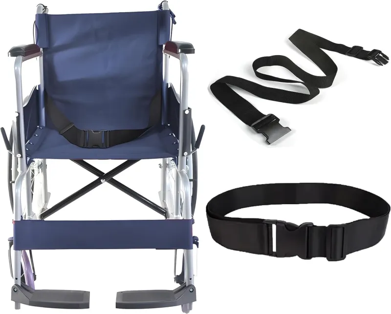 [Apply 3% Coupon] OTICA Wheelchair Safety Strap Seat Belt, Adjustable Length – Black Anti-Slip and Anti-Fall Wheelchair Fixation Belt, Extra Long Size-Suitable for Rs. 210