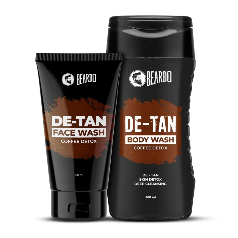[Apply 5% Coupon] Beardo Detan Combo For Men (Set of 2) | Detan Body Wash & Detan Face Wash with Powerful Coffee Extract for Tan Removal | Hydrates & Exfoliates Men’s Rs. 166