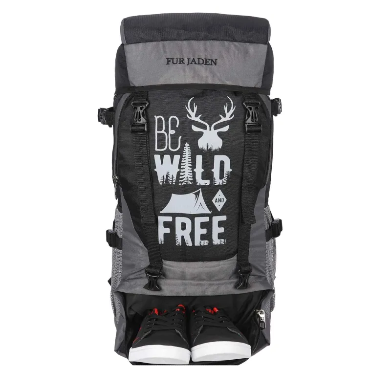 [Apply 5% Coupon] Fur Jaden 55 LTR Rucksack Travel Backpack Bag for Trekking, Hiking with Shoe Compartment Rs. 692