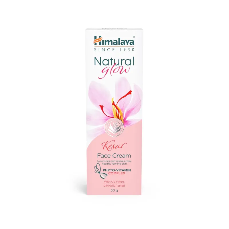[Apply 5% Coupon] Himalaya Natural Glow Kesar Face Cream | Even-Toned Radiant Skin with Natural Glow | with Kesar Niacinamide & Vitamin E | Phyto-Vitamin Complex | Rs. 53